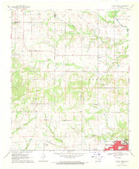 Durant North 1968 topographic map thumbnail
