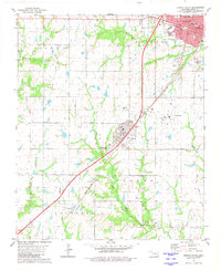 Durant South 1980 topographic map thumbnail