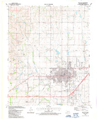 Elk City 1987 topographic map thumbnail