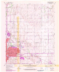 Enid East 1955 topographic map thumbnail