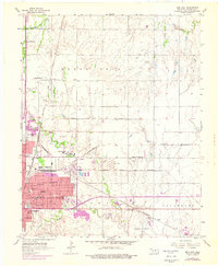 Enid East 1955 topographic map thumbnail