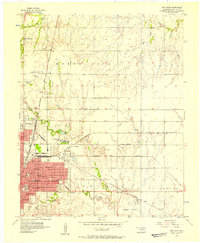 Enid East 1955 topographic map thumbnail