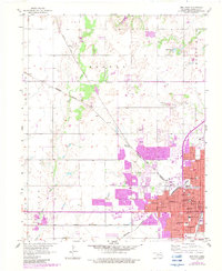 Enid West 1955 topographic map thumbnail