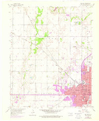 Enid West 1955 topographic map thumbnail
