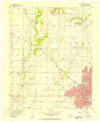 Enid West 1955 topographic map thumbnail
