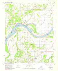 Fort Coffee 1967 topographic map thumbnail