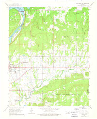 Fort Gibson Dam 1974 topographic map thumbnail