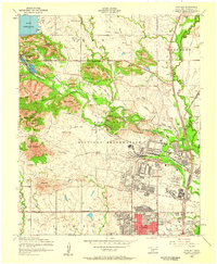 Fort Sill 1956 topographic map thumbnail