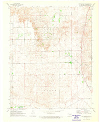 Fort Supply NW 1971 topographic map thumbnail