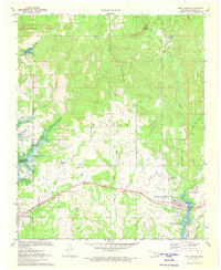 Fort Towson 1971 topographic map thumbnail