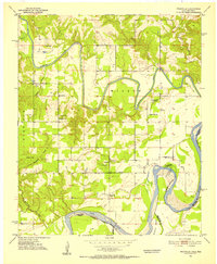 Frogville 1951 topographic map preview