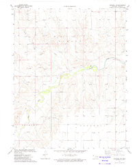 Goodwell NW 1973 topographic map thumbnail