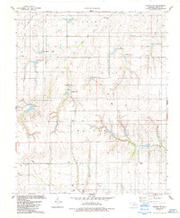 Gotebo NW 1984 topographic map thumbnail