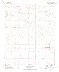 Hackberry Flat 1974 topographic map thumbnail