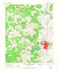 Hominy 1966 topographic map preview