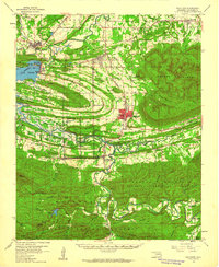 Heavener 1959 topographic map thumbnail
