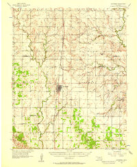 Hennessey 1956 topographic map thumbnail