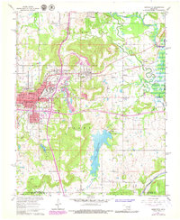 Henryetta 1962 topographic map preview