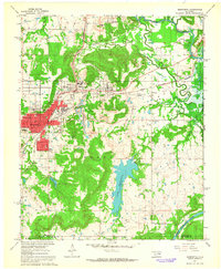 Henryetta 1962 topographic map preview