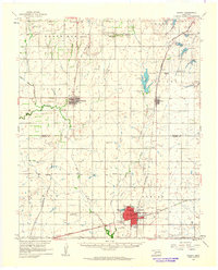 Hobart 1961 topographic map thumbnail