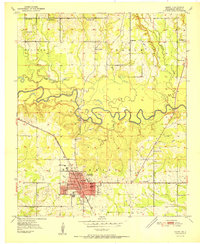 Idabel 1951 topographic map preview