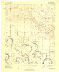 Idabel SE 1951 topographic map thumbnail