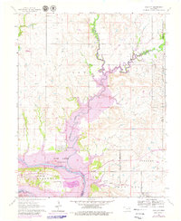 Kaw City 1964 topographic map thumbnail