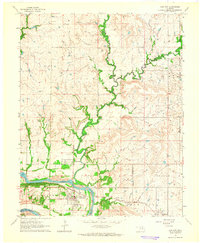 Kaw City 1964 topographic map thumbnail