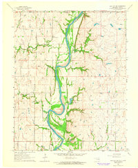 Kaw City NW 1963 topographic map thumbnail