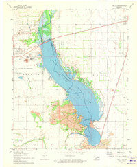 Lake Altus 1971 topographic map thumbnail