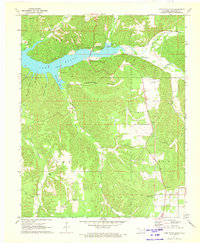 Lake Eucha East 1971 topographic map thumbnail