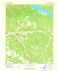 Lake Eucha West 1971 topographic map thumbnail