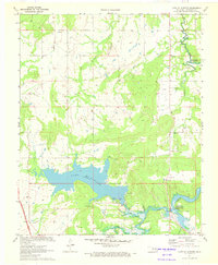 Lake Mc Alester 1971 topographic map thumbnail