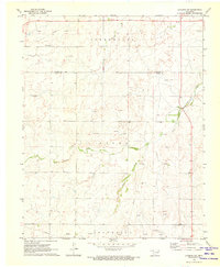 Laverne SW 1970 topographic map thumbnail