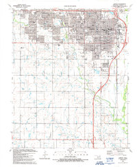 Lawton 1991 topographic map thumbnail