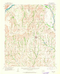 Leedey 1961 topographic map preview