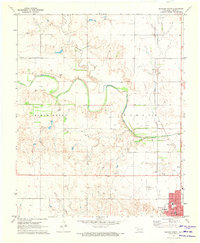 Mangum North 1971 topographic map thumbnail