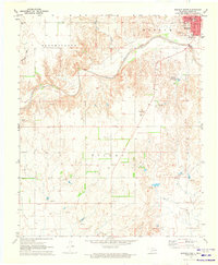 Mangum South 1971 topographic map thumbnail