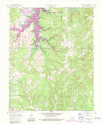 Mannford SE 1958 topographic map thumbnail