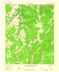 Mannford SE 1958 topographic map thumbnail