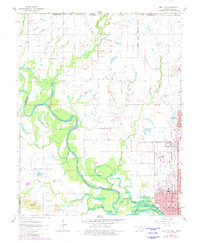 Miami NW 1961 topographic map thumbnail