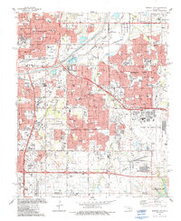 Midwest City 1986 topographic map thumbnail