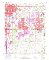 Midwest City 1956 topographic map thumbnail