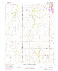 Minco NE 1966 topographic map thumbnail