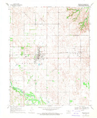 Mooreland 1969 topographic map thumbnail