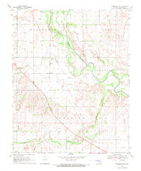 Mooreland SW 1969 topographic map thumbnail