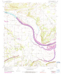 Muldrow SW 1966 topographic map thumbnail