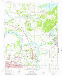Northeast Muskogee 1974 topographic map thumbnail