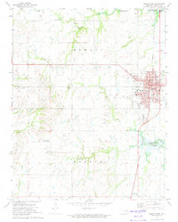 Nowata West 1972 topographic map thumbnail