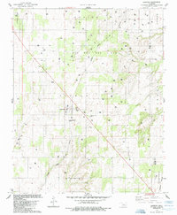 Oakwood 1985 topographic map thumbnail